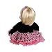 Adora Toddler Doll Ready to Rock Doll with black and pink leopard print outfit and glittery high top sneakers
