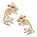 Halloween Haunters Set of 2 Scary Over-Sized Skeleton Rats Prop Decorations - 10