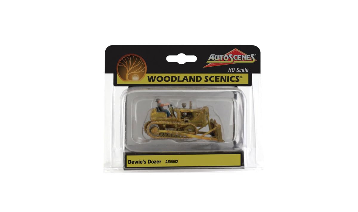 Woodland Scenics H0 Scale Bulldozer Work Machine Road Construction Figure HO 1:87 WAS5562 AS5562 Dewie's Dozer