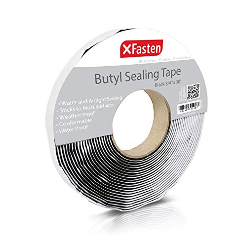 XFasten Butyl Seal Tape 1/8-Inch x 3/4-Inch x 30-Foot Leak 