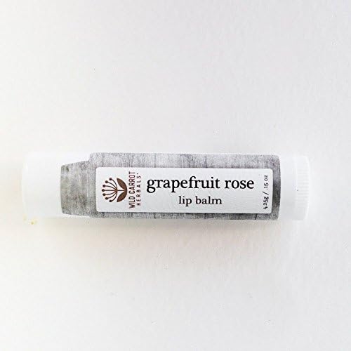 Grapefruit Rose Lip Balm Wild Carrot Herbals 0.15 mL Lip Balm
