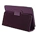 IMAGE Full Screen Touchable Leather Cover Case for Barnes and Noble Nook Tablet Nook Color with Stand Purple