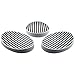 MelonBoat 3 Pack Shower Soap Dish Set, Soap Saver Holder, Oval Grey