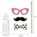 Big Dot of Happiness Chic 13th Birthday - Pink, Black and Gold - Photo Booth Props Kit - 20 Count