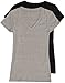 2 Pack Zenana Women's Basic V-Neck T-Shirts