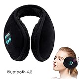 Earmuff Headphones,WU-MINGLU Bluetooth Earmuffs Headphones,Wireless Over-Ear Ear Warmer,Hi-Fi Stereo Wireless Headset,Foldable,Soft Earmuffs,Ear Muffs for Winter Walking,Indoor Outdoors