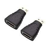 Cable Matters 2-Pack Mini HDMI to HDMI Adapter (HDMI to Mini HDMI Adapter)