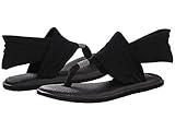 Sanuk Women's Yoga Sling 2 Flip-Flop (7 B(M) US, Black)