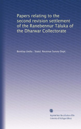 Papers relating to the second revision settlement of th…