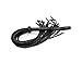 KODORIA Catwoman Whip Leather Whip Harness Handle Whip for Party Cosplay Accessories -Black