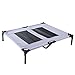 SUPERJARE Large Dog Cot - Silver Gray