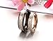 SunnyHouse Jewelry His or Hers Matching Set Heart Beat Chart Titanium Couple Wedding Band Ring