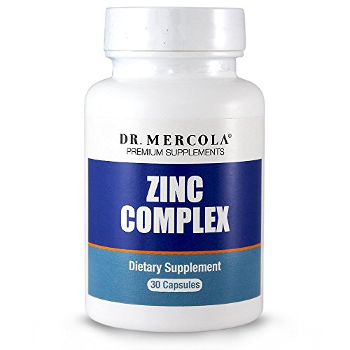 Dr. Mercola Zinc Complex - 30 Capsules - An Essential Trace Mineral - Contains Zinc Gluconate, Zinc Amino Acid Chelate, and Zinc Citrate Dr. Mercola Zinc Complex - 30 Capsules - An Essential Trace Mineral - Contains Zinc Gluconate, Zinc Amino Acid Chelate, and Zinc Citrate