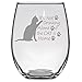 It's Not Drinking Alone if the Cat is Home - Cat Lover Gifts - 15 oz Stemless Wine Glass - Funny Birthday- Crazy Cat Lady Mom Friend- Cat Rescue Paws