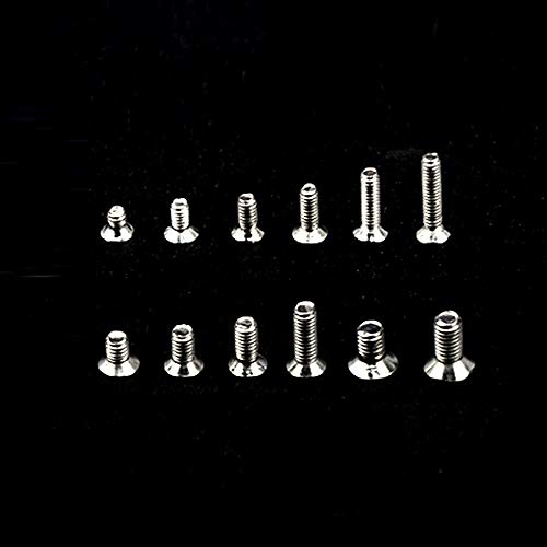 XLX 335PCS 12 Kinds M2 M2.5 M3 Laptop Notebook Machine Screw Set Stainless Flat Cross Recessed Pan Head Screw Assortment Kit with A Screwdriver Computer Accessory Screw Replacement Repair Kit