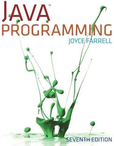 Java Programming by Farrell, Joyce Published by Cengage Learning 7th (seventh) edition (2013) Paperback