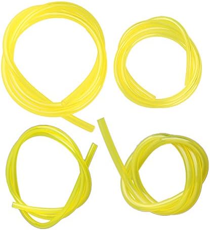 16 Feet Petrol Fuel Line Hose Tube with 4 Sizes (4 feet each) for Common 2 Cycle Small Engine Weedeater Chainsaw