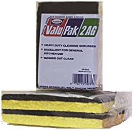 Grip Tight Tools Multipurpose Cellulose Kitchen Sponge with Scrub Side, 2 Pack, 4.5-Inch