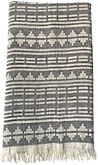 Versiontex Turkish Towel Peshtemal Fouta Bath, Beach, Yoga, Pool, Baby Care Towel, 100% Cotton, Grey