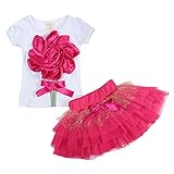 LittleSpring Little Girls' Clothing Suit Flower