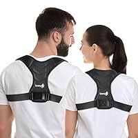 Posture Corrector for Men and Women, Upper Back Brace for Back Support, Back Straightener Posture Corrector Relieves Back, Neck and Shoulder Pain (Medium, 25-40 Inches)