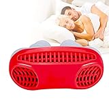 Snoring Solution, Anti Snoring Devices Snore Stopper, Stop Snoring, Best Airing Air Purifier Nose Vents Nasal Dilator, to Give You a Good Night's Sleep Red Color