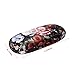 EZESO Fabrics Metal Floral Retro Light Portable Eyeglasses Case (A)