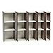 IRIS USA, Inc. 3-Tier Cubby Storage Bookshelf with Adjustable Shelves, 8