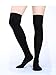 SATINIOR Women Knee Socks High Socks High Thigh Stockings for Cosplay, Halloween, Party, Daily Wear, One Size (Black), approx. 50 cm/ 19.7 inches