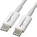 AmazonBasics USB Type-C to USB Type-C 2.0 Cable - 3 Feet  (0.9 Meters) - White