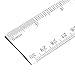 eBoot 3 Pieces Plastic Clear Ruler Straight Ruler Plastic Measuring Tool 2 Pieces 12 Inches and 1 Piece 6 Inches