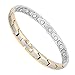 MASALING Womens Elegant Titanium Magnetic Therapy Bracelets Pain Relief for Arthritis and Carpal Tunnel