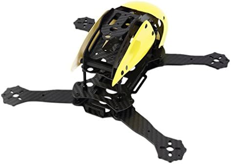SIKAF MALL FPV Mini 270 Robotcat Pure Carbon Fiber 4-axis Quadcopter Frame Kit for FPV Racing Quadcopter Parts (Yellow)