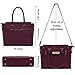 Laptop Bag for Women,15.6 Inch Multi Pocket Padded Laptop Tote Bag,Computer Bags for Women,Burgundy