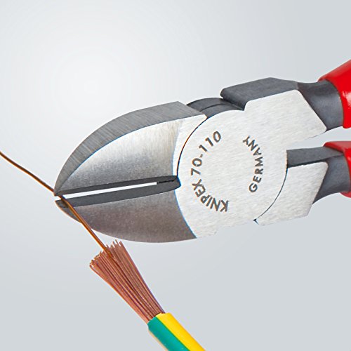 Knipex Seitenschneider schwarz atramentiert, mit Kunststoff überzogen 110 mm 70 11 110 – Bild 5