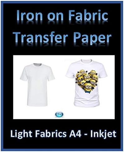 Iron on Heat Transfer Paper for Light Fabrics x 5 A4