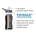 Eco Vessel Frost Kid's TriMax Triple Insulated Stainless Steel Water Bottle with Flip Straw Top - 13 Ounces