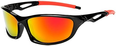 Polarized Sports Sunglasses for Baseball Running Cycling Fishing Golf Red