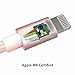 F-color Braided Cable, Rose Gold