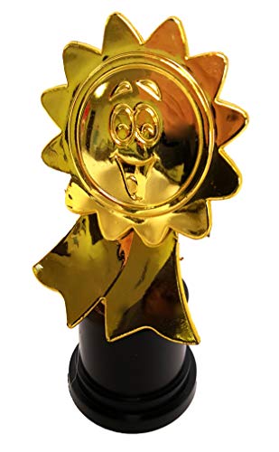 Dondor Plastic Gold Trophy Awards - Bulk Trophy Awards! (Smiley FACE) - Thumbnail 3