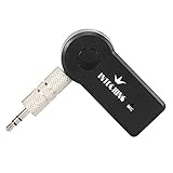 INTECHING Bluetooth Music Receiver, Mini 3.5mm Aux Wireless Car Music Streaming Kit for Home/Vehicle Stereos System/iPhone 7/7 Plus/Samsung S8/ S8 Plus and More Android Phones