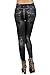 Amour- Sexy Denim Look Faux Jean Blue Stretchy Leggings Tights Pants Jegging (FG9073BK)