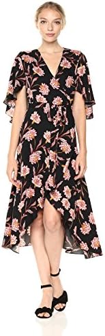 Women's Painting The Stars Floral Print Wrap Dress