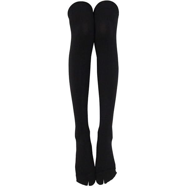 Amazon.com | Cuctos Women Split Toe Knee High Boots Black