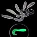 MEXUD-New Soft Fishing Lure Glow Night Tackle Wobbler Jigging Bait Worm Shrimp 10Pcs