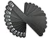 12-Pack Professional Nail Files: Double-Sided 180/240 Grit Emery Boards for Natural, Acrylic, Poly, and Gel Nails - Washable Black Manicure Tools Set by JPACO