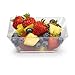 Creative Converting 4 Count Square Plastic Bowl, 5-Inch, Clear, One Size