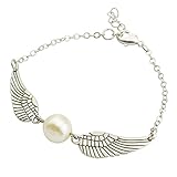 Harry Potter Golden Snitch Bracelets Wings Chain Gift (Silver)
