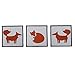 Bacati Playful Foxs 10 Piece Crib Set Including Bumper Pad, Orange/Grey