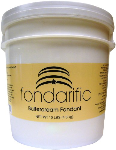 Fondarific Buttercream Red Fondant, 10-Pound Bucket